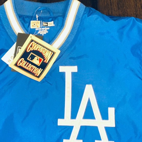 New Era LA Dodgers Cooperstown Collection Anniversary Jacket Pull Over Sweater - Picture 3 of 5